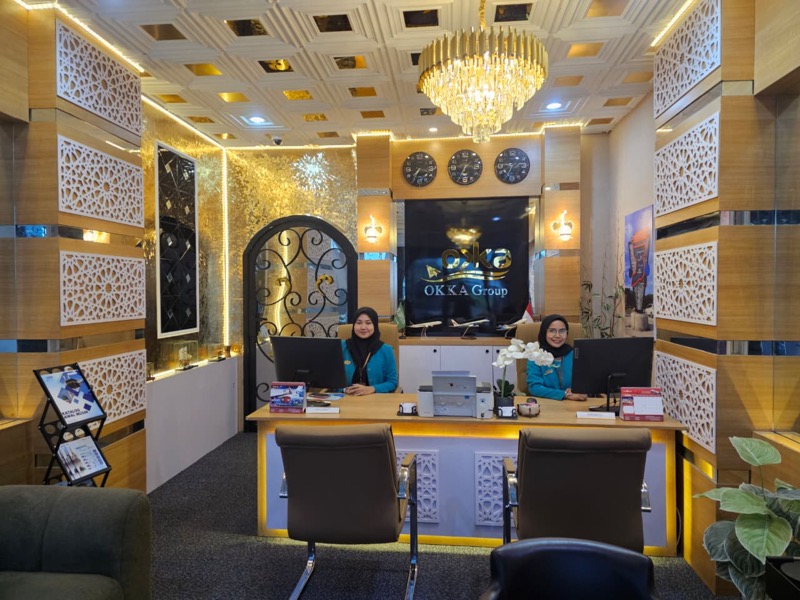 Ruang tunggu kantor Okkatravel Pasuruan